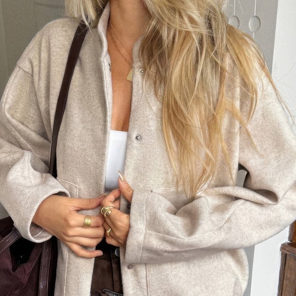 Shannel’s Closet Jackets & Blazers - Solid Pockets Brushed Bomber Jacket